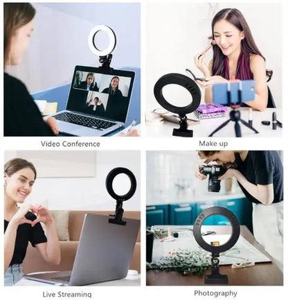 Universal LED Ring Light for Smartphones and Cell Phones, Portable Accessory for Mobile Content and Gaming