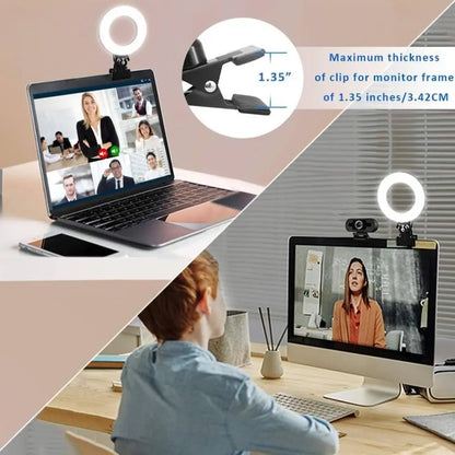Universal LED Ring Light for Smartphones and Cell Phones, Portable Accessory for Mobile Content and Gaming