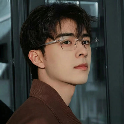 Modern Executive Reading Glasses, Lightweight Metal Frame with Flexible Spring Hinges, Designed for Extended Focus
