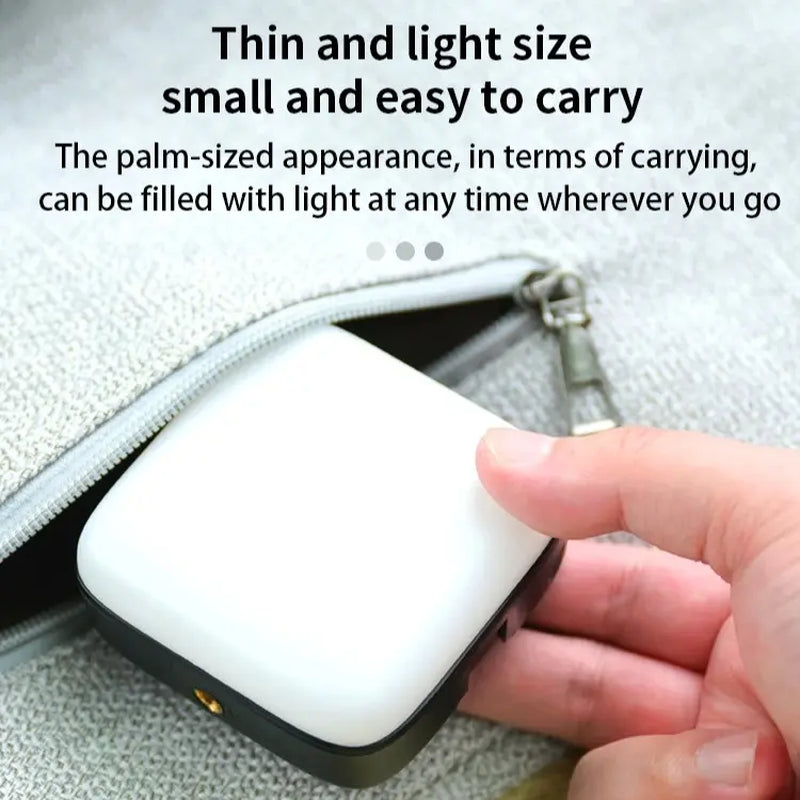 Compact LED Phone Light for Selfies, Rechargeable USB Clip-On Illumination for Mobile Devices and Daily Use