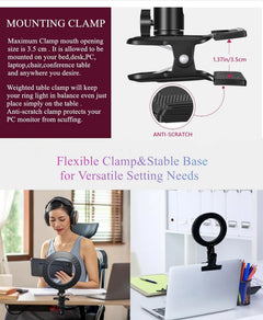 Universal LED Ring Light for Smartphones and Cell Phones, Portable Accessory for Mobile Content and Gaming
