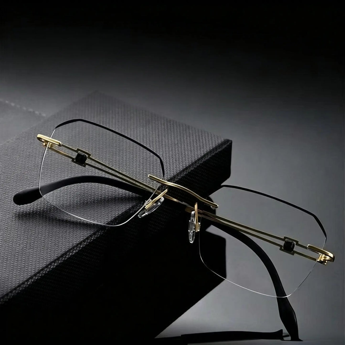 Modern Executive Reading Glasses, Lightweight Metal Frame with Flexible Spring Hinges, Designed for Extended Focus