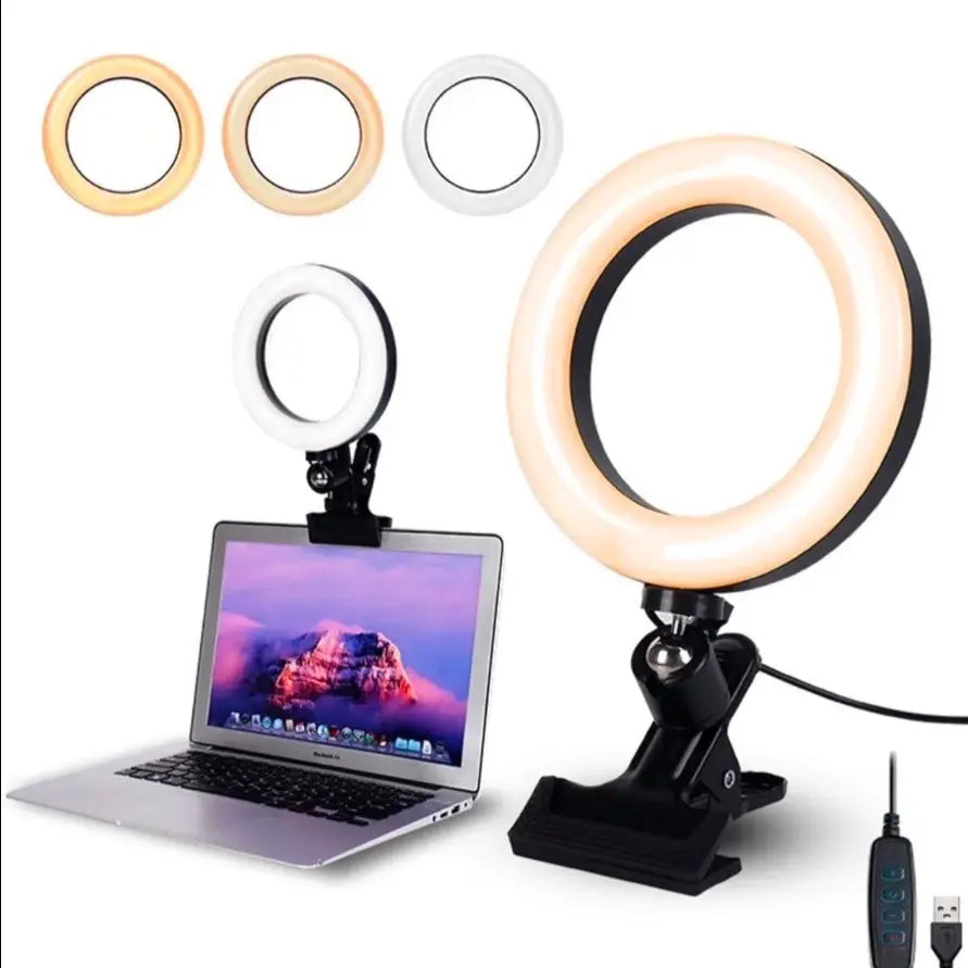 Universal LED Ring Light for Smartphones and Cell Phones, Portable Accessory for Mobile Content and Gaming