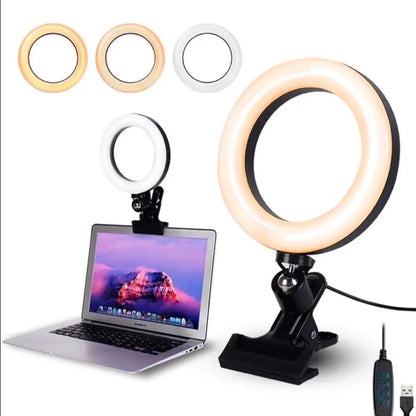 Universal LED Ring Light for Smartphones and Cell Phones, Portable Accessory for Mobile Content and Gaming