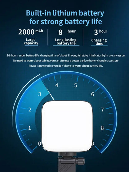 Compact LED Phone Light for Selfies, Rechargeable USB Clip-On Illumination for Mobile Devices and Daily Use